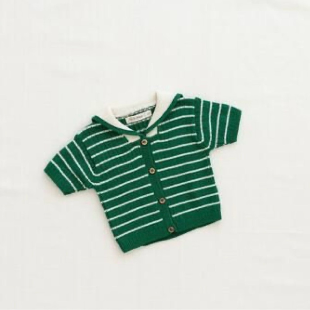 NWOT HTF fin& vince green sailor knit